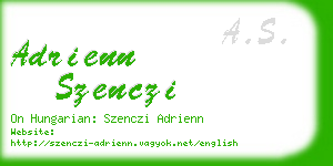 adrienn szenczi business card